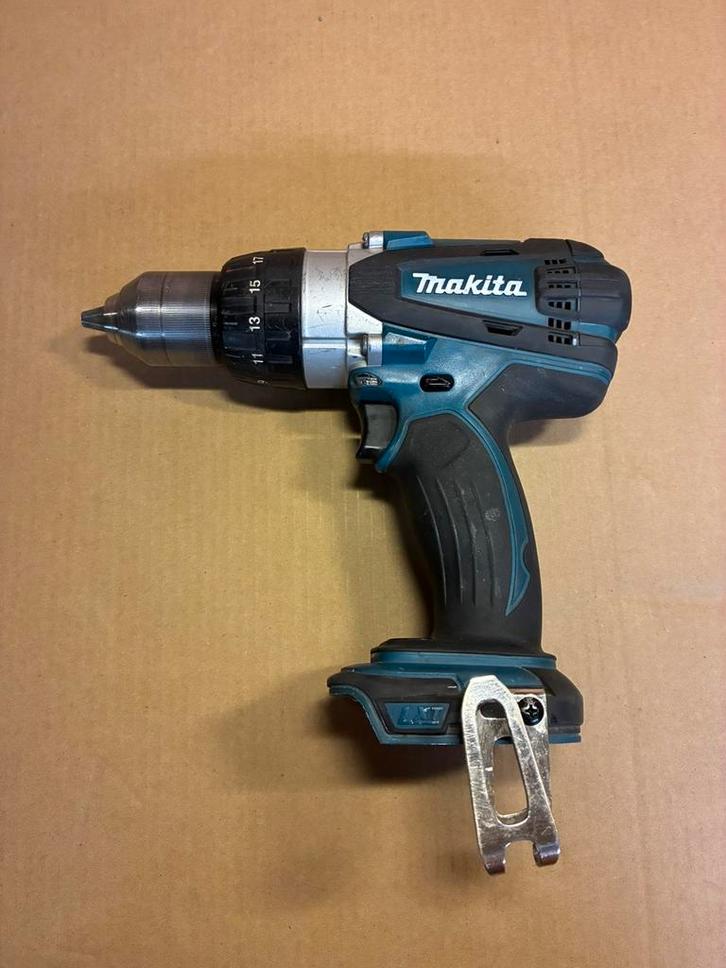 Perceuse visseuse et percussion Makita DHP458 18V, Doe-het-zelf en Bouw, Gereedschap | Boormachines, Gebruikt, Boor- en Schroefmachine
