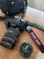 Canon EOS 80D + objectifs, Audio, Tv en Foto, Foto | Lenzen en Objectieven, Ophalen of Verzenden, Zo goed als nieuw