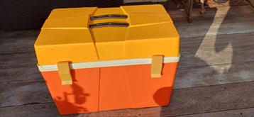 Vintage koelbox oranje in zeer goede staat, Enlèvement, Comme neuf, Glacières