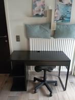 Bureau Ikea bruin - zwart, Huis en Inrichting, Ophalen, Bureau