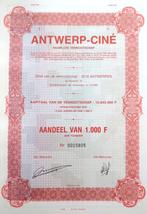 Antwerp Ciné 1987, Postzegels en Munten, Aandelen en Waardepapieren, Ophalen of Verzenden, 1970 tot heden, Aandeel