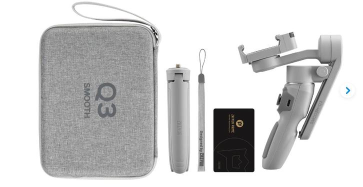 Gimbal Zhiyun Smooth Q3 Combo, TV, Hi-fi & Vidéo, Photo | Trépieds & Rotules, Comme neuf, Enlèvement ou Envoi