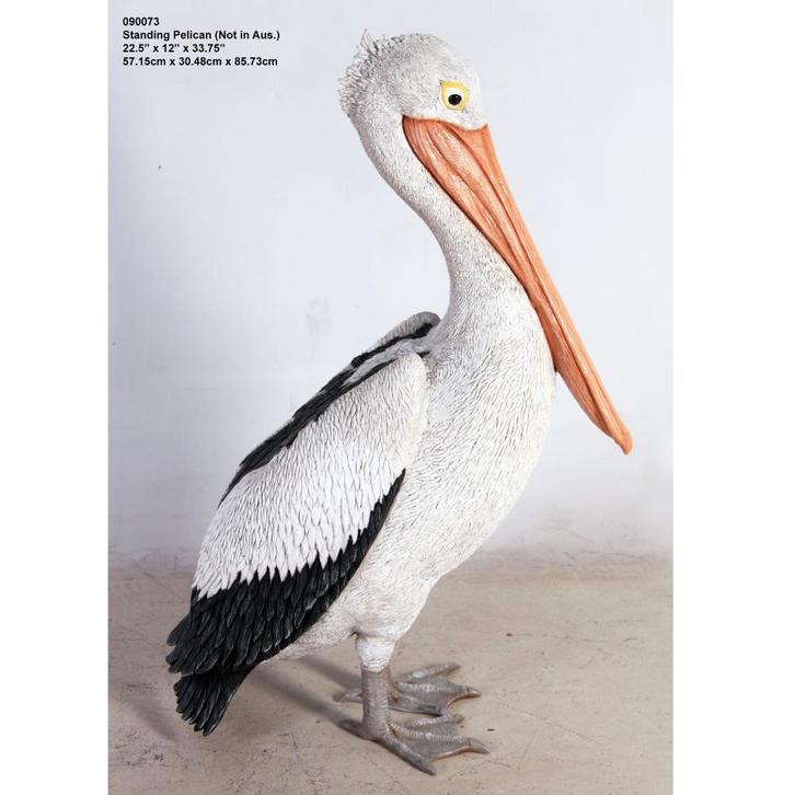 Pelican Standing – Pelikaan beeld Hoogte 91 cm, Verzamelen, Dierenverzamelingen, Nieuw, Ophalen