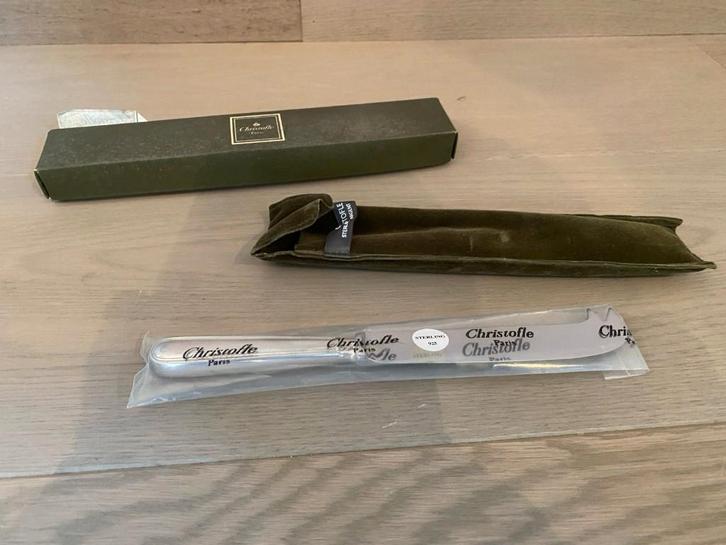 Couteau à fromage Christofle en argent sterling 925, Antiquités & Art, Antiquités | Argent & Or, Argent, Enlèvement ou Envoi