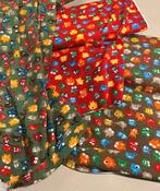 Jersey stof spookjes - drie kleuren, Hobby en Vrije tijd, Ophalen, Overige kleuren, 120 cm of meer, Katoen