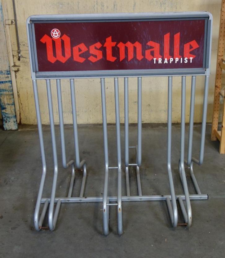 Fietsenrek voor 6 fietsen brouwerij Westmalle., Verzamelen, Biermerken, Gebruikt, Overige typen, Overige merken, Ophalen of Verzenden