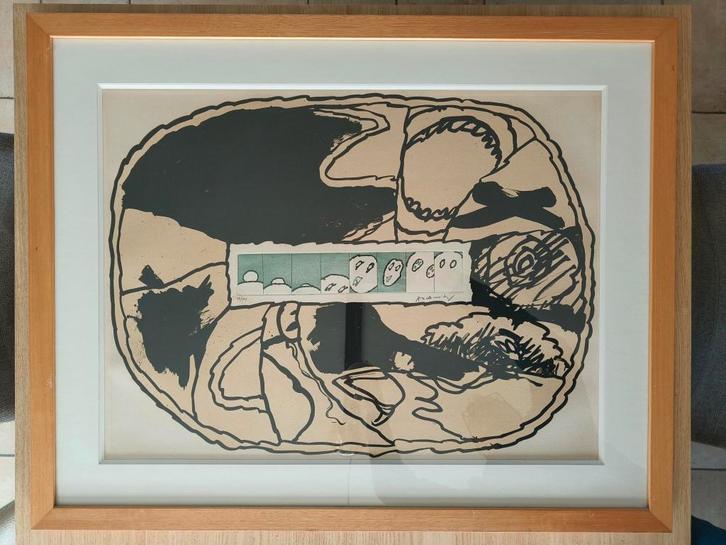 Alechinsky Ets - Litho, Antiek en Kunst, Kunst | Litho's en Zeefdrukken, Ophalen of Verzenden