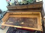 Groot antiek houten bureau in Victoriaanse stijl, Ophalen