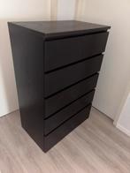 Zwarte ladekast, Huis en Inrichting, Kasten | Ladekasten, Ophalen, 5 laden of meer, 100 tot 150 cm, 50 tot 100 cm