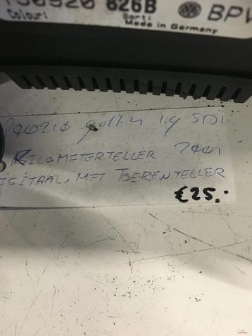 Vw Golf 4 1.9 sdi  2001 Km Tellerklok beschikbaar voor biedingen
