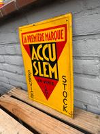 Accu Slem oud reclamebord, Verzamelen, Merken en Reclamevoorwerpen, Ophalen of Verzenden, Gebruikt, Reclamebord