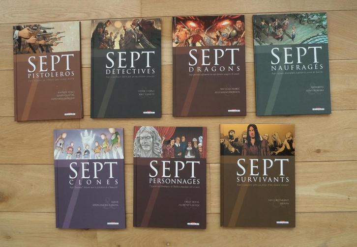 Sept, Saison deux avec coffret, BD, Delcourt, Boeken, Stripverhalen, Gelezen, Complete serie of reeks, Ophalen