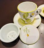 2 Italiaanse keramische theekopjes, Huis en Inrichting, Keuken | Servies, Ophalen, Zo goed als nieuw, Keramiek