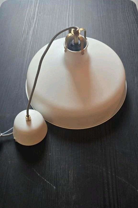 IKEA RANARPHanglamp, ecru, 38 cm, Huis en Inrichting, Lampen | Hanglampen, Zo goed als nieuw, 75 cm of meer, Metaal, Ophalen of Verzenden