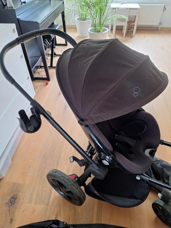 Combi kinderwagen / koets, Kinderen en Baby's, Kinderwagens en Combinaties, Gebruikt, Kinderwagen, Quinny, Luchtbanden, Met reiswieg