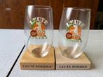 2 Bierglazen Leute Bokbier ., Autres marques, Enlèvement ou Envoi, Verre ou Verres, Neuf