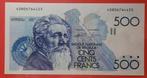 500 Frank (1986 - 1989) -Prachtig, Ophalen of Verzenden, Los biljet