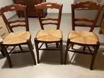 Drie stoelen, Huis en Inrichting, Ophalen, Gebruikt, Hout, Drie