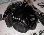Nikon D3200 DSLR Zwart + 18-55mm VR + 55-200mm VR, TV, Hi-fi & Vidéo, Comme neuf, Enlèvement ou Envoi, Nikon