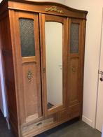 Spiegelkast 1 deurs eiken antiek brocante, Antiek en Kunst, Ophalen