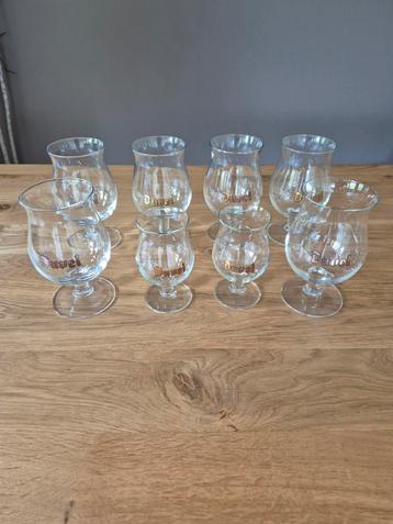 6 Duvelglazen 33cl, en 2 duvelglazen25 cl. Totaalprijs:18 € beschikbaar voor biedingen