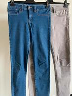 blauwe jeans JBC superskinny fit - GRATIS grijze broek, Comme neuf, Taille 36 (S), JBC, Bleu