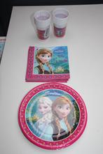 Anna & elsa nieuwe bekers, servietten en kartonnen bordjes, Ophalen of Verzenden, Zo goed als nieuw, Feestartikel