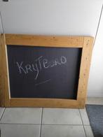 Krijtbord memobord hout 92x77 cm, Ophalen, Gebruikt, Krijtbord