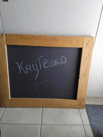 Krijtbord memobord hout 92x77 cm beschikbaar voor biedingen