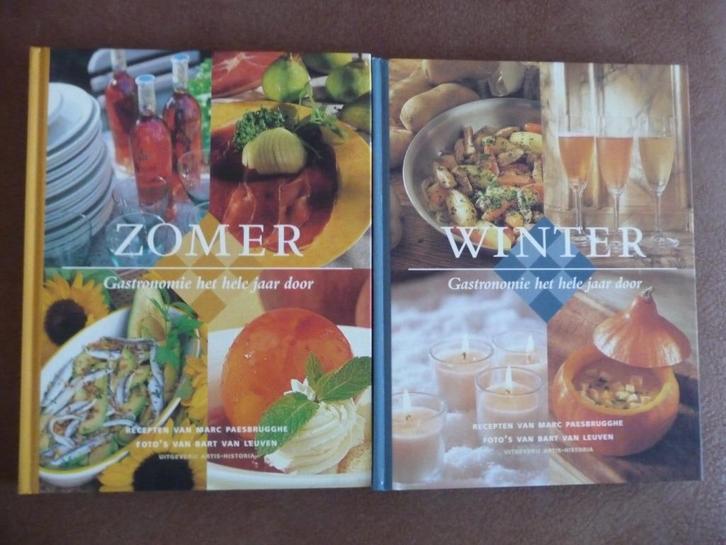 2 kookboeken van Marc Paesbrugghe, Boeken, Kookboeken, Zo goed als nieuw, Voorgerechten en Soepen, Hoofdgerechten, Taart, Gebak en Desserts