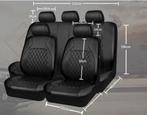 stoelhoezenset compleet pu-leder zwart