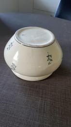 keramieken kom – blauw bloemendecor – landelijke stijl, Ophalen