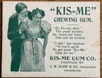 Oud CHEWING GUM KISS ME prentje, Verzamelen, Ophalen of Verzenden, Zo goed als nieuw, Overige typen