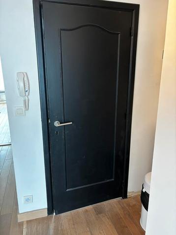 2 Houten binnendeuren - zwart geschilderd voor slechts 20€! beschikbaar voor biedingen