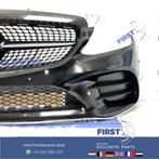 W205 FACELIFT AMG VOORBUMPER + PANAMERICANA GRIL 2019 Merced, Gebruikt, Voor, Mercedes-Benz, Ophalen of Verzenden