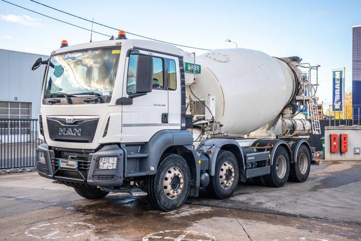 MAN TGS 32.360 BB+ MIXER 9M³ (bj 2016), Auto's, Vrachtwagens, Bedrijf, Te koop, Elektrische ramen, MAN, Overige brandstoffen, Euro 6