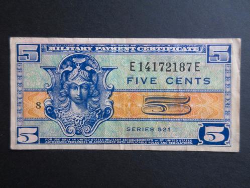 5 Cents ND (1954-1958) Armée américaine/États-Unis P-m29, Timbres & Monnaies, Billets de banque | Amérique, Billets en vrac, Amérique du Nord