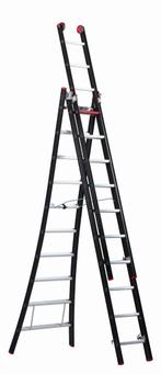 Atrex Nevada ladder 3 x 10 sporten treden goede staat, Doe-het-zelf en Bouw, Ladders en Trappen, Ladder, Gebruikt, Opvouwbaar of Inschuifbaar