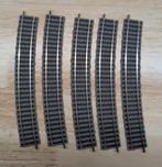 5 x Fleischmann 6138 H0 Gebogen rail 647mm Profi-Rails, Ophalen of Verzenden, Zo goed als nieuw, Rails, Fleischmann