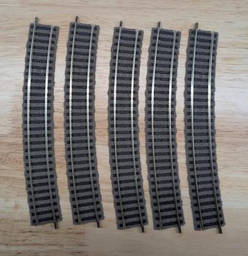 5 rails professionnels Fleischmann 6138 H0 à rail incurvé de, Enlèvement ou Envoi, Comme neuf, Rails, Fleischmann