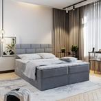 OP=OP Opberg Boxspring Brick met Lade 140 x 200 Antraciet, Verzenden, Tweepersoons, Grijs, 140 cm