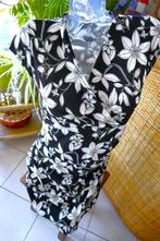 zwart wit vintage bloem jurk, Overige kleuren, Maat 42/44 (L), Ophalen of Verzenden, Sweet Miss