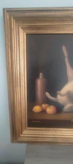 Olie schilderij op doek  jacht/vogels stil leven, Antiek en Kunst, Ophalen of Verzenden