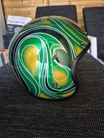 Helm Bell custom 500 - Chemical Candy Green, Fietsen en Brommers, Brommerhelmen, Ophalen, Zo goed als nieuw