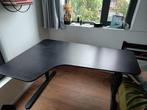 Zwart hoekbureau 110x60 cm, Huis en Inrichting, Bureaus, Ophalen, Elektrisch, Zo goed als nieuw, Bureau