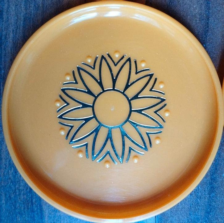 •• 4 DESSOUS DE VERRES •• Vintage, Antiek en Kunst, Antiek | Schalen, Ophalen of Verzenden