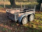 Aanhangwagen dubbelas ongeremd 750kg, Auto diversen, Aanhangers en Bagagewagens, Ophalen, Zo goed als nieuw