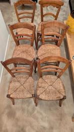 5 rieten stoelen - gratis, Antiek en Kunst, Ophalen
