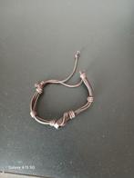 Bracelet en cuir marron., Handtassen en Accessoires, Armbanden, Ophalen, Zo goed als nieuw, Leer