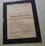 2 doodsbrieven 1941 - 1943, Enlèvement, Carte de condoléances